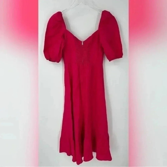 NEW Reformation corvette pink midi dress B3 - Picture 7 of 8